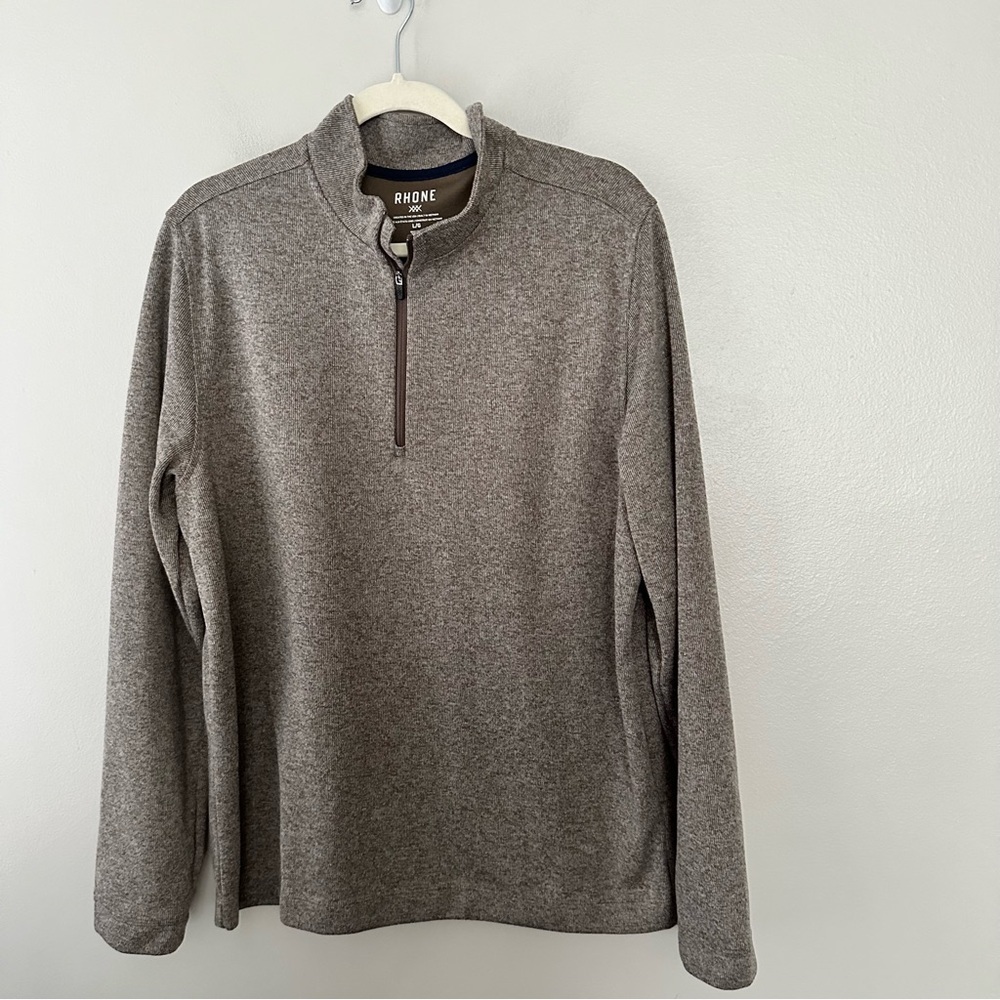 Rhone commuter 1/4 zipped pullover sweater